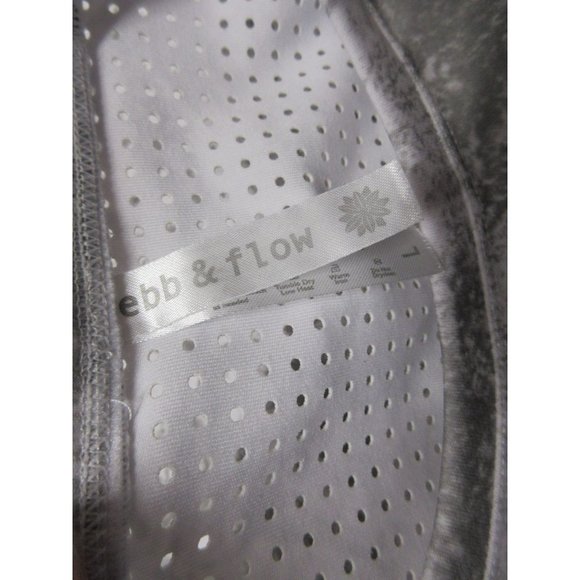 Ebb & Flow women's‎ laser cut marble print crop sleeveless athletic workout tank - Picture 8 of 12